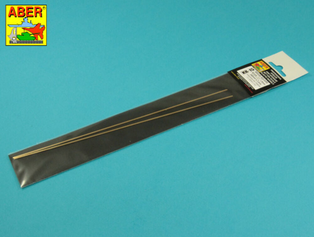 Brass square rods 1,5 mm length 245mm x2 pcs.