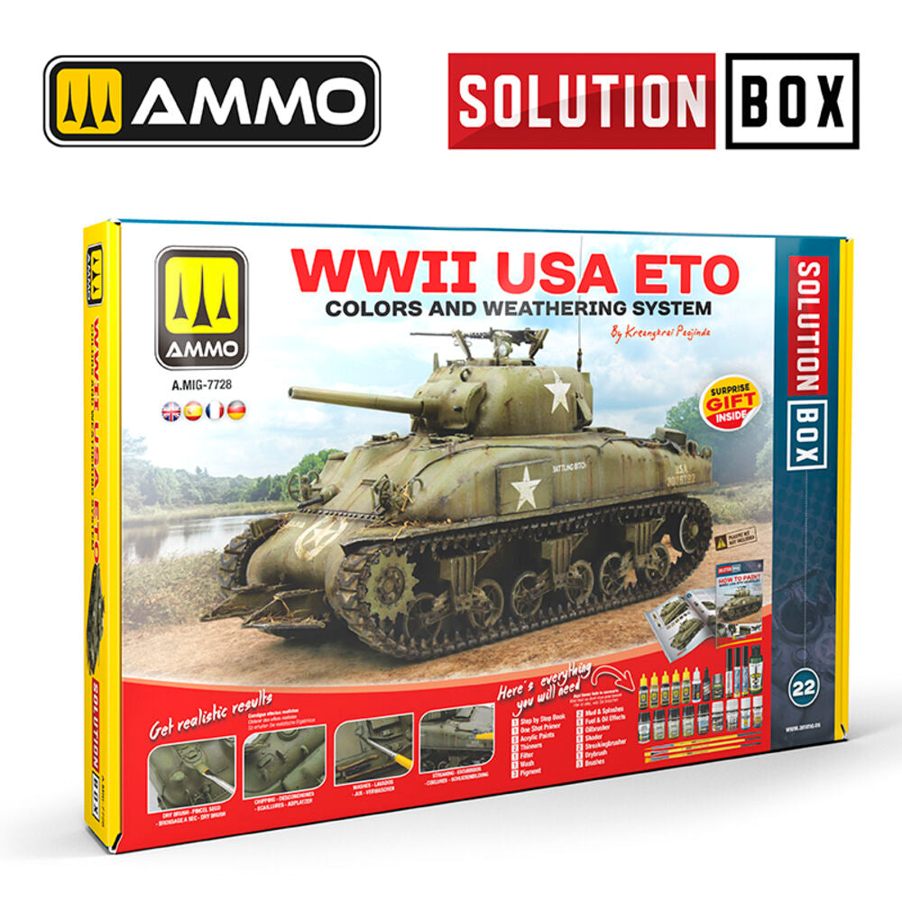 SOLUTION BOX 20 ��� WWII USA ETO. Colors and Weathering System
