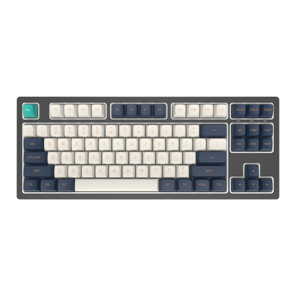 Dark Project / KD87B LTD Aluminum / Black & Cloud Grey - Gateron Cap Teal RGB (ENG)