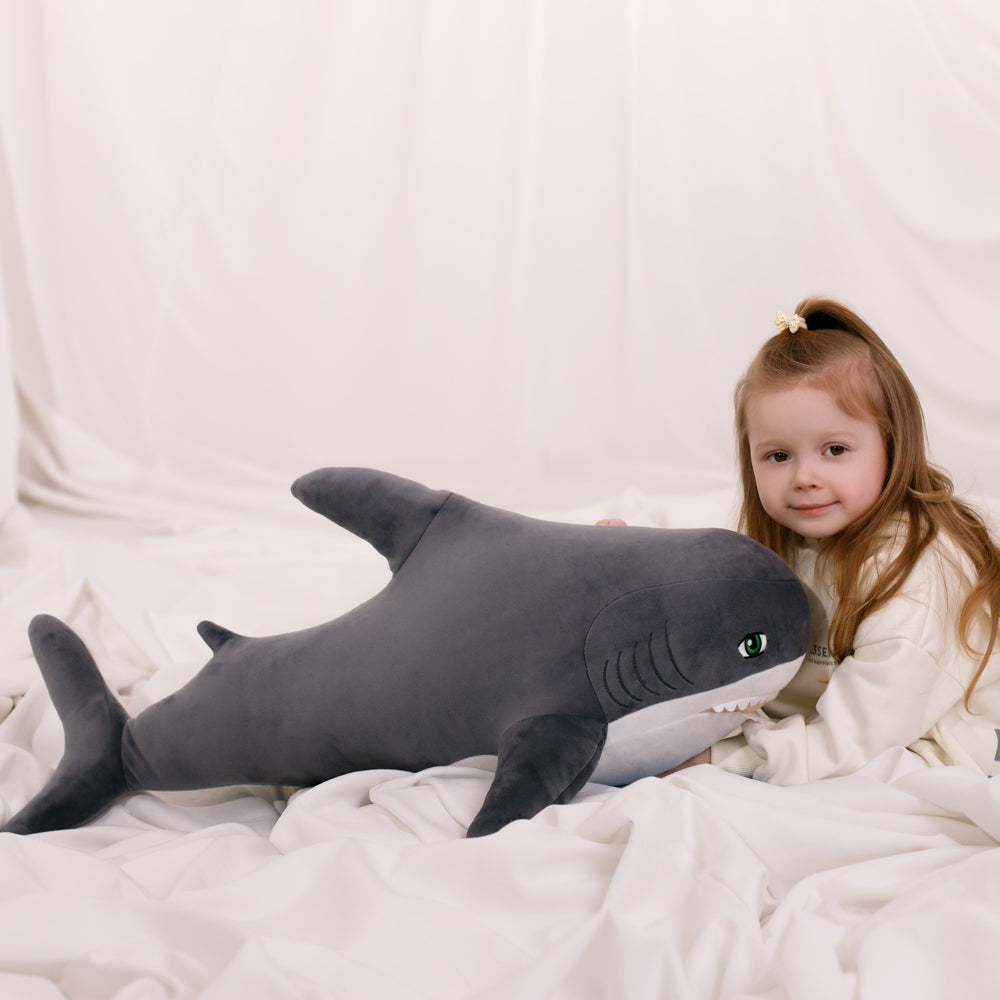 Plush toy WP MERCHANDISE Shark grey, 80 cm