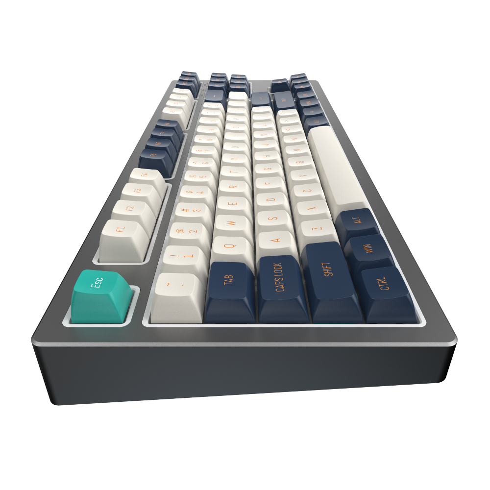 Dark Project / KD87B LTD Aluminum / Black & Cloud Grey - Gateron Cap Teal RGB (ENG)