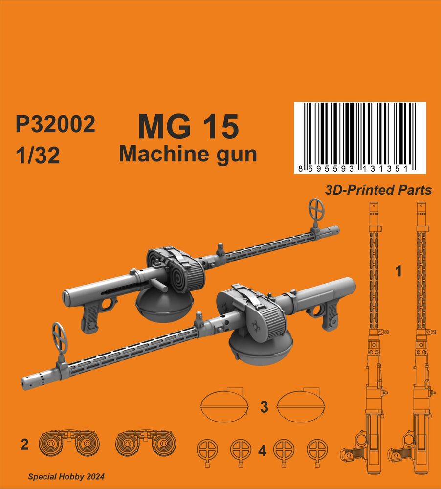 MG 15 Machine gun (2 pcs)