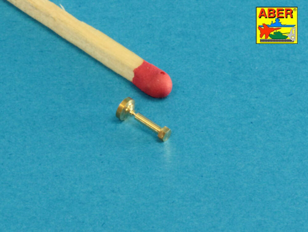 Turned imitation of Hexagonal bolts & nuts 1,6 x 4,0 mm x 15 pcs. And 1,6mm nuts x 10 pcs.
