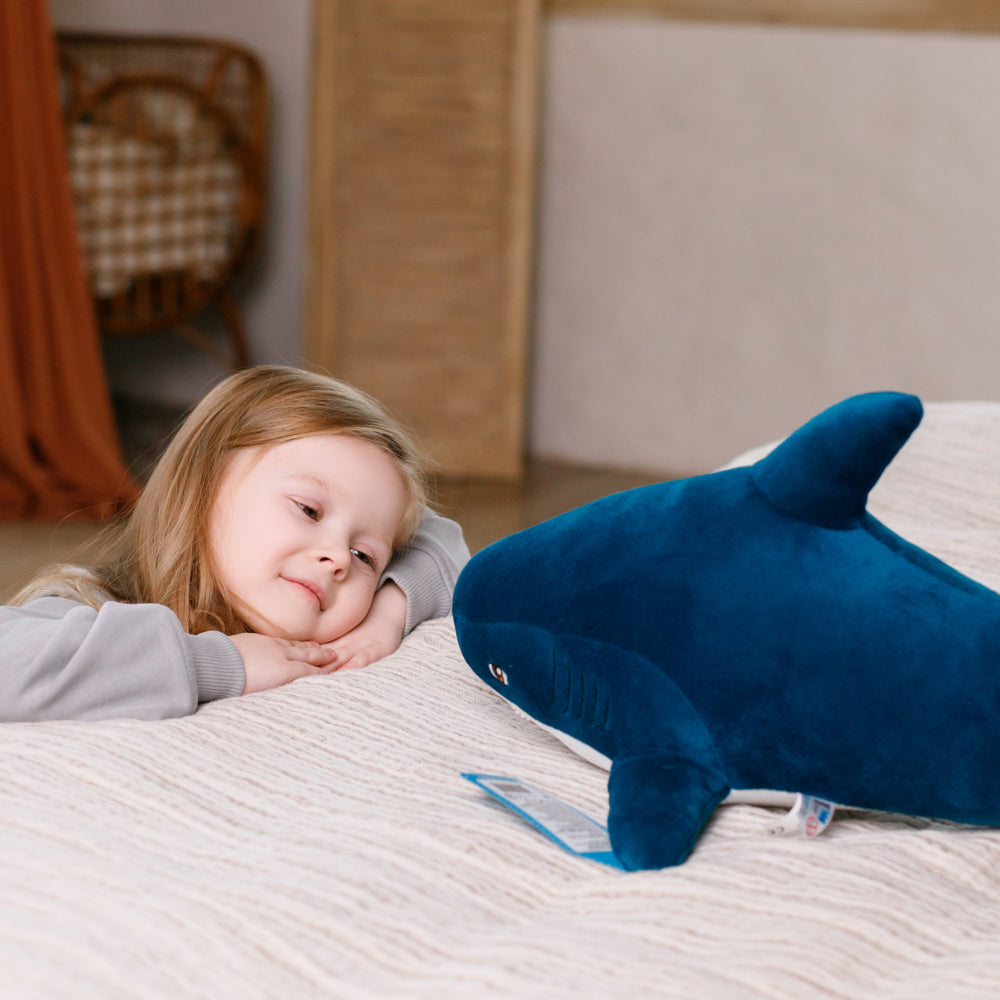 Plush toy WP MERCHANDISE Shark turquoise, 50 cm