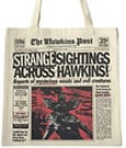 Stranger Things Tote Bag Newspaper