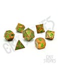 CritStones Metal Dice Set Gorgon Gaze (7)