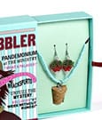 Harry Potter: Quidditch Luna Beaded Cork Charm Necklace and Radish Earrings Gift Set