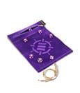 Enhance Tabletop Roll on a Scroll Bag with Dice Purple