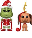 The Grinch(Anniversary) POP! Books Vinyl Figures 2-Pack Grinch w/ Max 9 cm