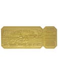 Jaws Replica 1/1 50th Anniversary Regatta Ticket 24k Gold Plated