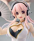 Super Sonico Trio-Try-iT PVC Statue White China Dress Ver. 21 cm