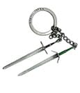 The Witcher III: Wild Hunt Keychain Geralt Two Swords