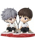 Rebuild of Evangelion Chibi Figure Shinji Ikari & Kaworu Nagisa 8 cm