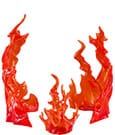 The Simple Effect Parts for Figures Flames: Red