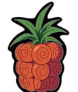 One Piece Pillow Chop-Chop Fruit 35 cm