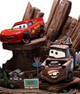 Cars Deluxe Art Scale Statue 1/10 Lightning Mcqueen & Tow Mater 31 cm