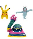 Pokémon Battle Figure Set 3-Pack Machop, Pikachu #1, Alolan Muk 5 cm