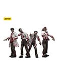 Zombie Dark Source Action Figures 4-Pack Scientists (Male) 8 cm
