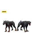 Zombie Dark Source Action Figures 2-Pack Police Dogs 8 cm