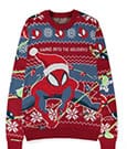 Spider-Man Sweater Swing into the Holidays (Christmas Jumper) Size S