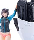 Original Character PLAMAX Plastic Model Kit MF-97 minimum factory Minori with Honda BF350 Grand Prix White 10 cm