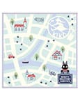 Studio Ghibli Mini Towel Kiki's Delivery Service City Map 25 x 25 cm