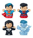 DC Comics Fisher-Price Little People Collector Mini Figures 4-Pack Superman: Through the Ages 7 cm