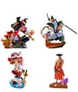 One Piece Petitrama PVC Mini Statue Logbox Re Birth Wano Kuni Vol. 1 Set 9 cm