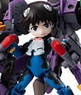 Evangelion Desktop Army Figure Shinji Ikari & Evangelion No. 1 New Theatrical Edition 15 cm