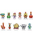 SpongeBob Squarepants 3D PVC Bag Clips Series 6 Display (24)