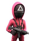 Squid Game Minix Figure Masked Triangle Guard 12 cm