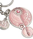 Wicked Metal Keychain Glinda