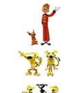 Marsupilami Mini Figure 7-Pack Characters 4 - 10 cm