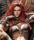 Red Sonja Throne Legacy Collection Statue Statue 1/3 Red Sonja: Long Live the Queen 77 cm
