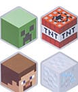 Minecraft Coaster 4-Pack