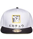 Pokémon Snapback Cap Pikachu Black, White, Yellow