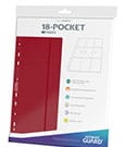 Ultimate Guard 18-Pocket Pages Side-Loading Red (10)