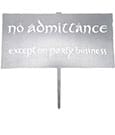 The Lord of the Rings Metalbird No Admittance Sign 32 cm