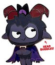 Cult of The Lamb Pin Badge Goat Bobble Head 5 cm