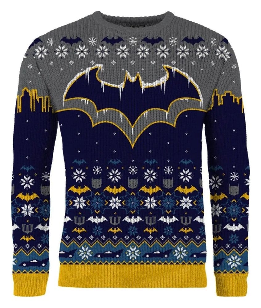 Batman Christmas Sweater Frosty Size L
