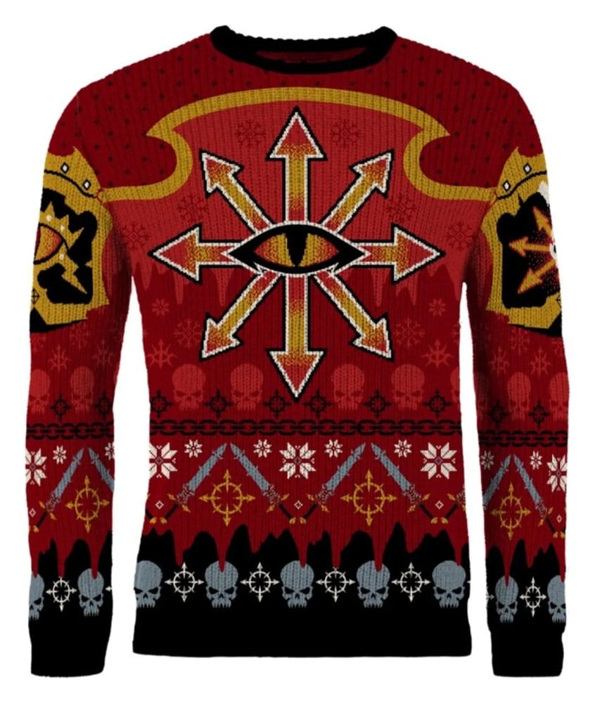 Warhammer 40,000 Christmas Sweater Chaos Size L