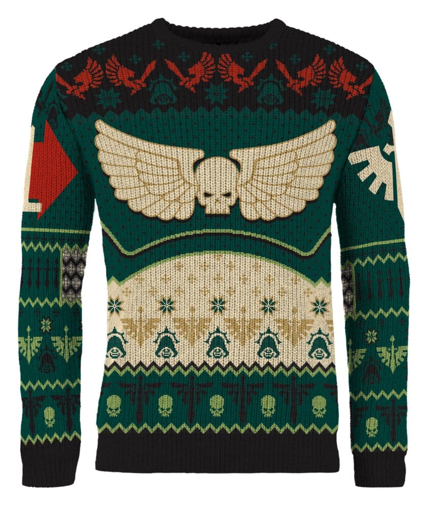 Warhammer 40,000 Christmas Sweater Dark Angels Size XXL