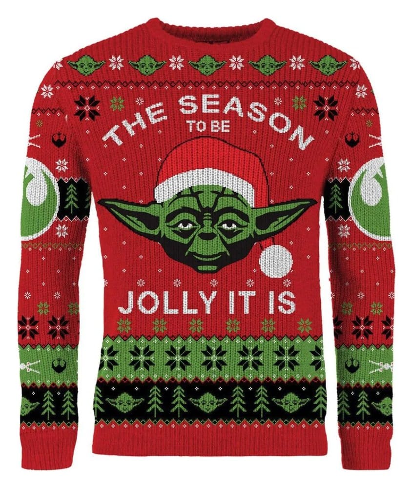 Star Wars Christmas Sweater Yoda Size M