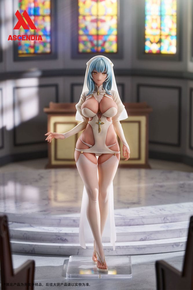 Original Character PVC Statues 2-Pack 1/6 Lily Nun & Emily Nurse Illustration by Chowbie 26 cm