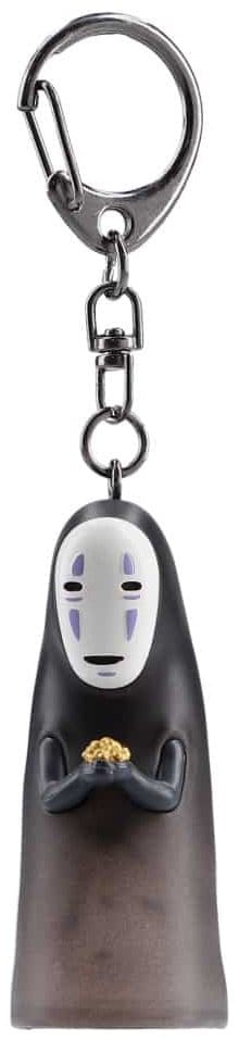 Spirited Away 3D Keychain No Face with gold dust