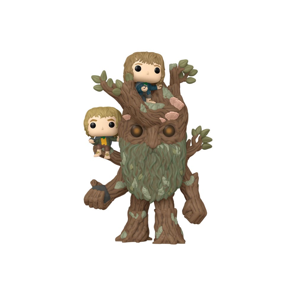 The Lord of the Rings Super Sized POP! Animation Vinyl Figure Treebeard w/Merry & Pip 15 cm