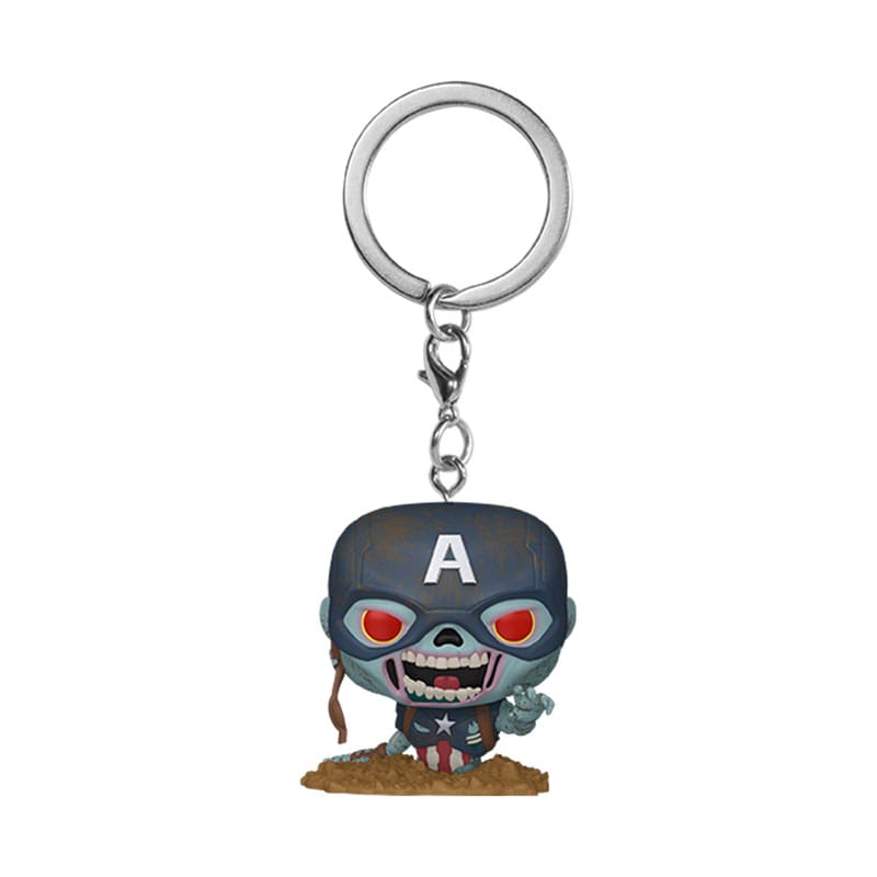 Marvel Zombies POP! Vinyl Keychains 4 cm Captain America Display (12)