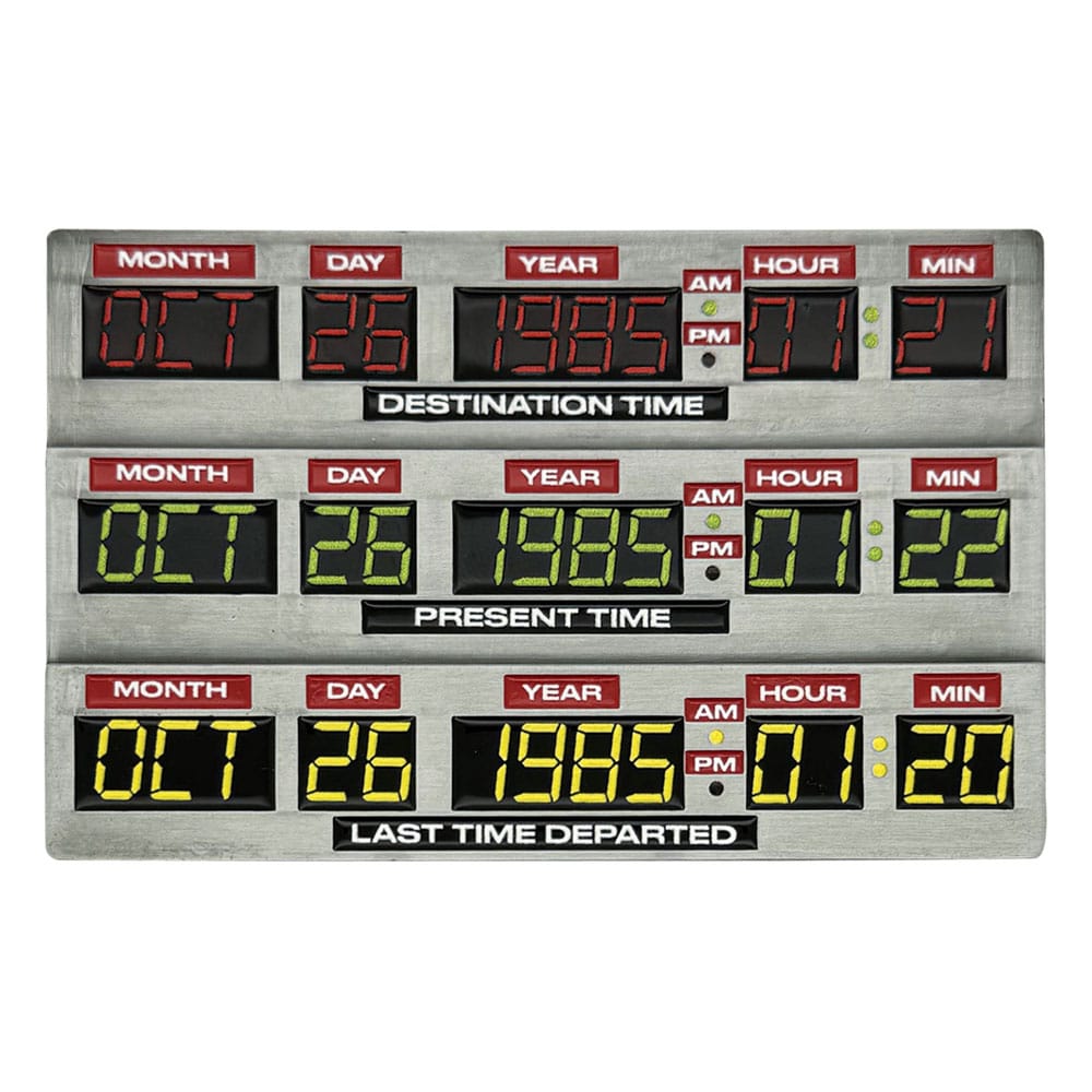 Back To The Future Ingot 40th Anniversary Time Circuits Limited Edition