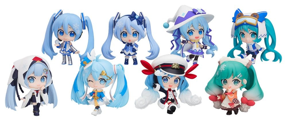 Character Vocal Series 01: Hatsune Miku Mini Figures Snow Miku All Stars Collection Vol. 1 8 cm Blind Box Assortment (8)