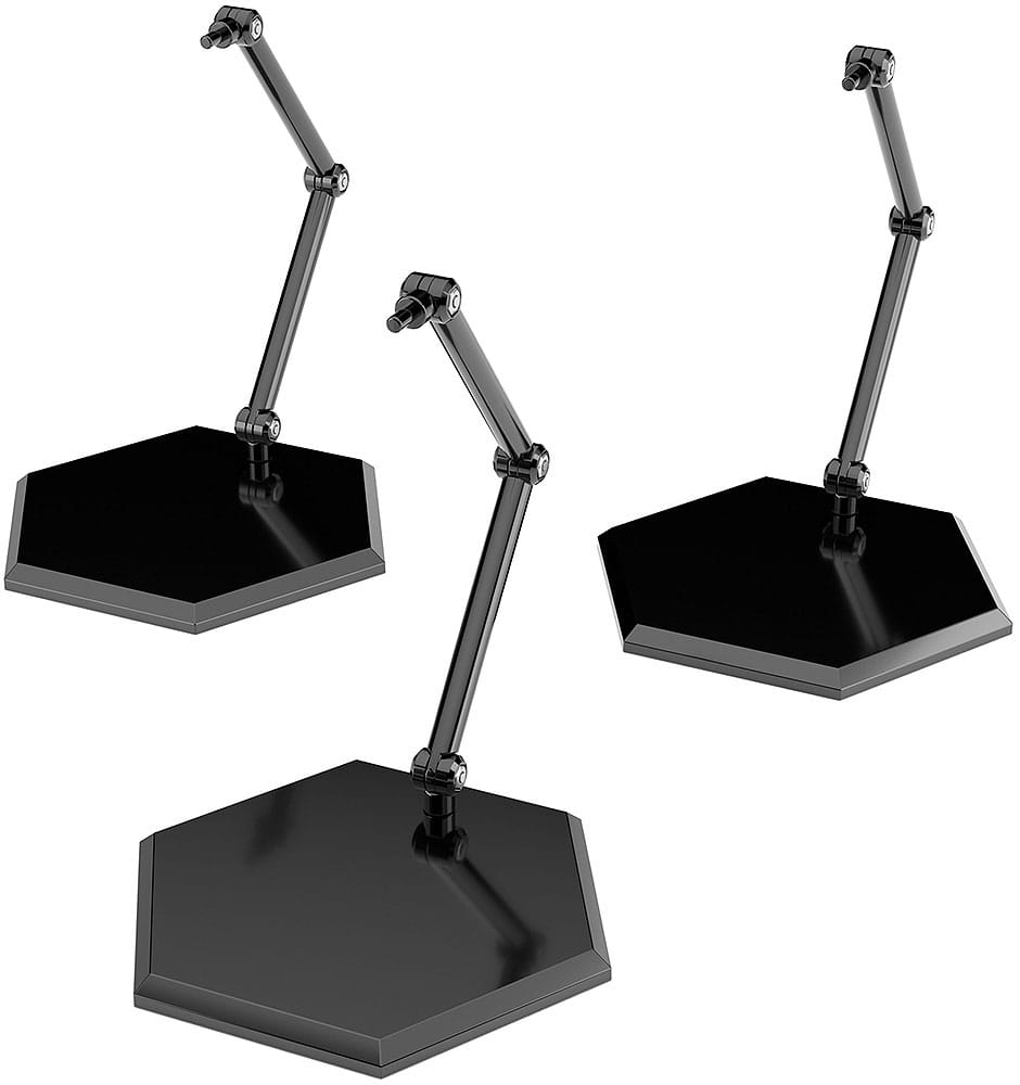 The Simple Stand Mini Nendoroid More for Mini Figures & Models Black Hex Type 3-Pack